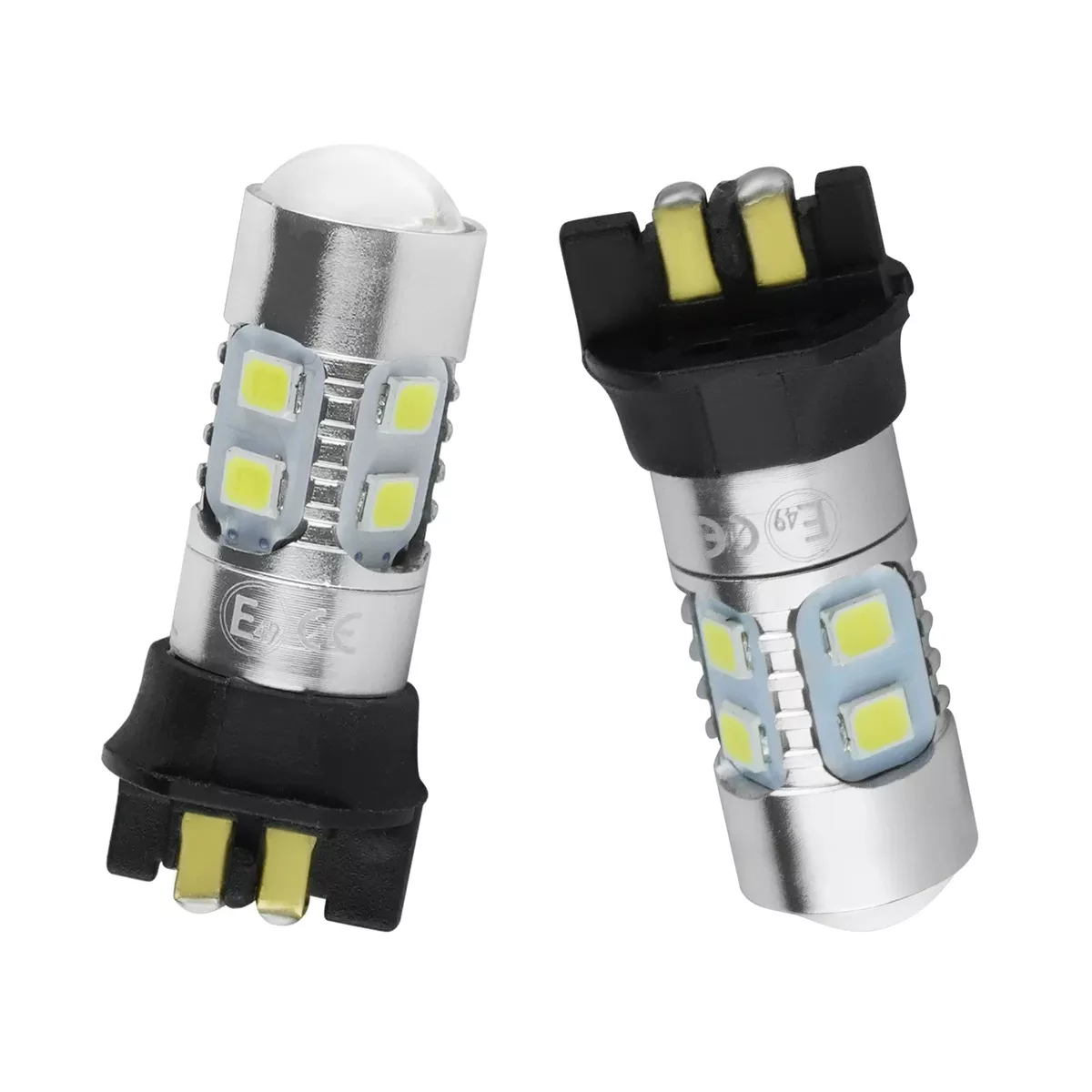 ANGRONG 2x SMD 10 LED High Power DRL Daytime Running Light Universal 12V White
