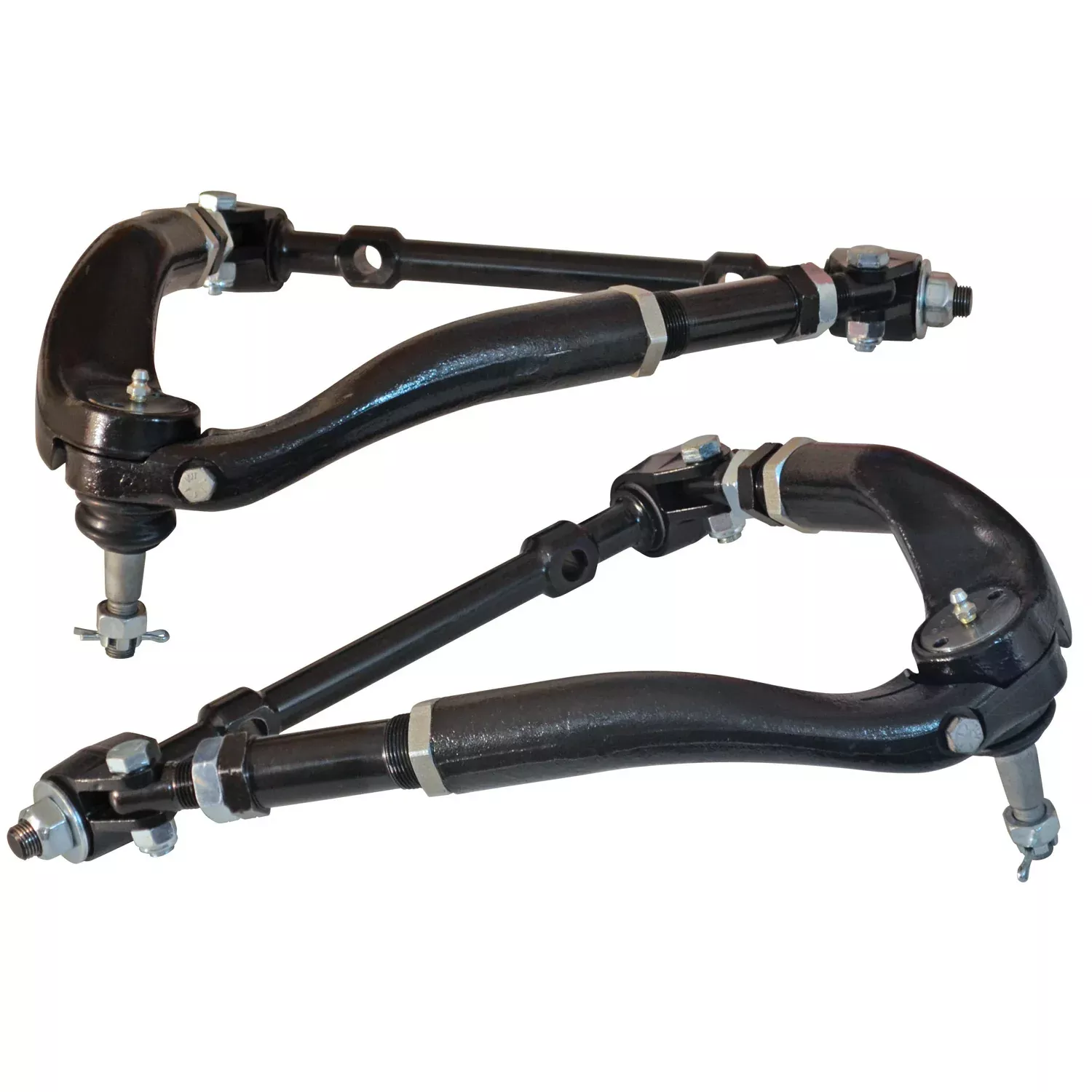 SPC Performance Adjustable Control Arms Pair for Chevrolet Corvette C2/C3, Upper Tubular Steel with Black Paint Finish